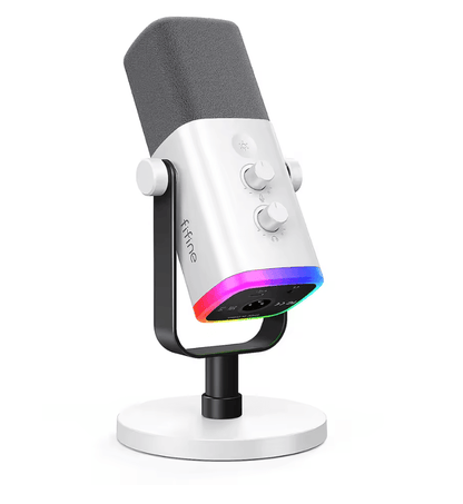 FIFINE USB XLR Dynamic Microphone With Touch Mute And Headphone Monitoring For PC And Gaming 1