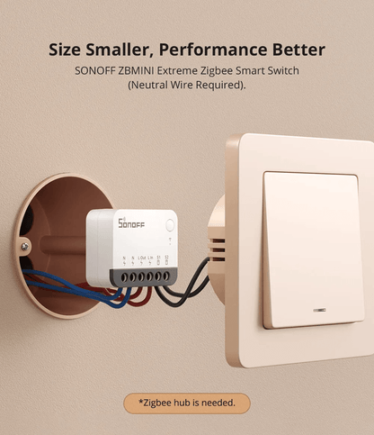 SONOFF ZBMINIR2 Zigbee Smart Switch with Detach Relay and Remote Control via eWeLink