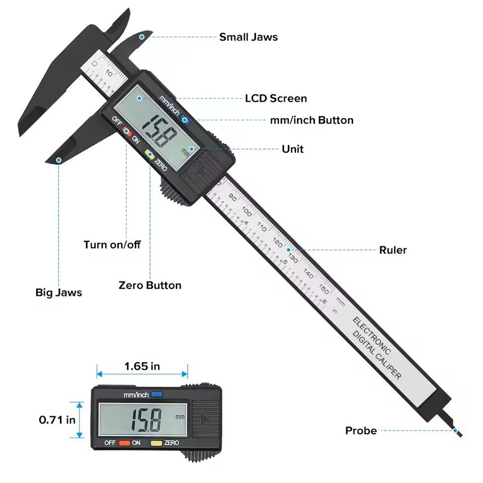 Electronic Digital Caliper For Precision Measuring 3
