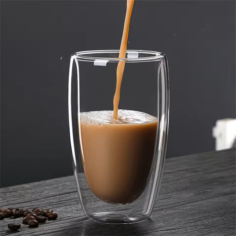 Double Wall Insulated Glass Cups 6 Piece Set 5