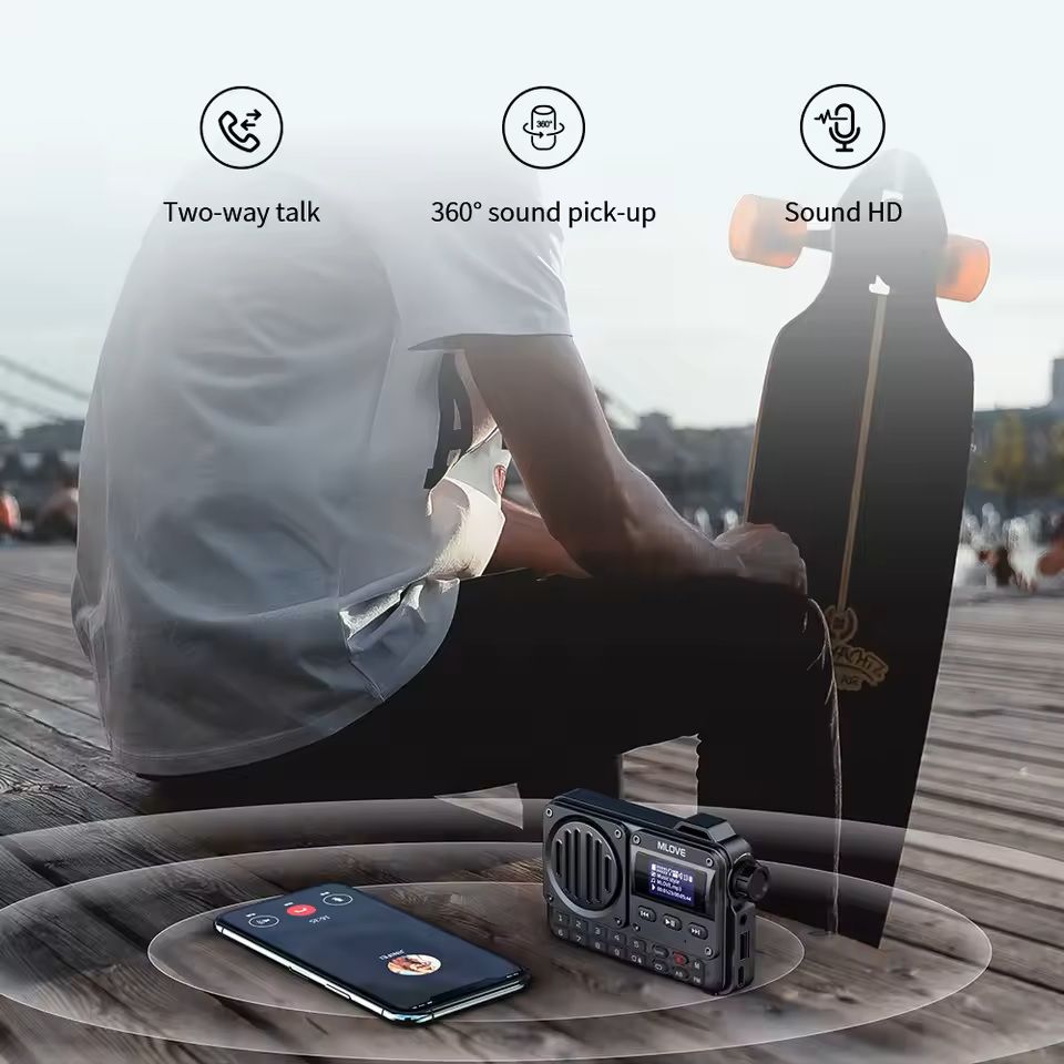 Portable Bluetooth Speaker With LCD Screen And FM Radio 2