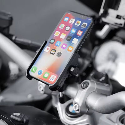 Aluminum Motorcycle Phone Holder For Rearview Mirror Mount 2
