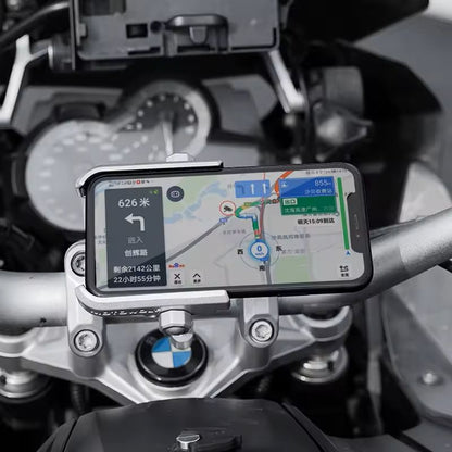 Aluminum Motorcycle Phone Holder For Rearview Mirror Mount 3