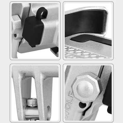 Aluminum Motorcycle Phone Holder For Rearview Mirror Mount 4