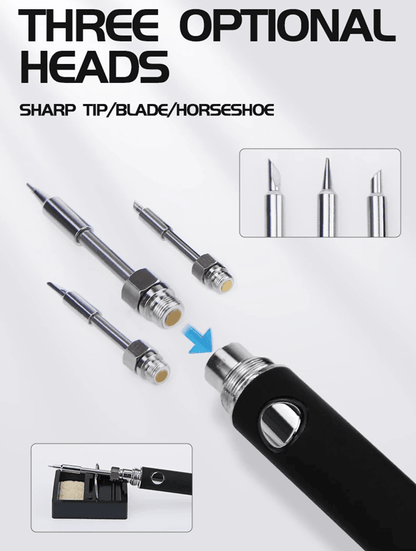 Rechargeable Cordless Soldering Iron Pen With Adjustable Temperature  USB Powered Kit 3