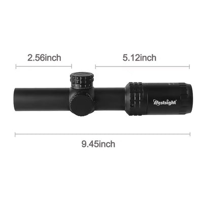 15x24 Tactical Rifle Scope With Red And Green Illuminated Reticle 1