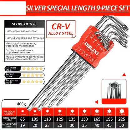 Hex Key Wrench Set With Torque Sleeve For Motorcycles And Bicycles 11