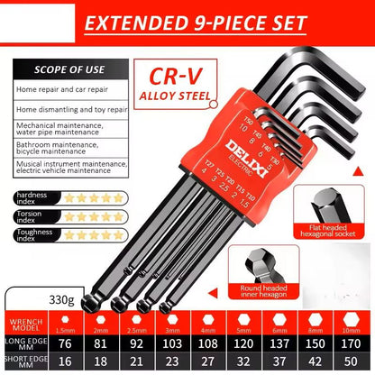 Hex Key Wrench Set With Torque Sleeve For Motorcycles And Bicycles 7