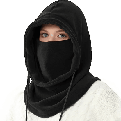Winter Hooded Balaclava Scarf – Warm Fleece Neck Gaiter for Skiing, Cycling, and Cold Weather Protection