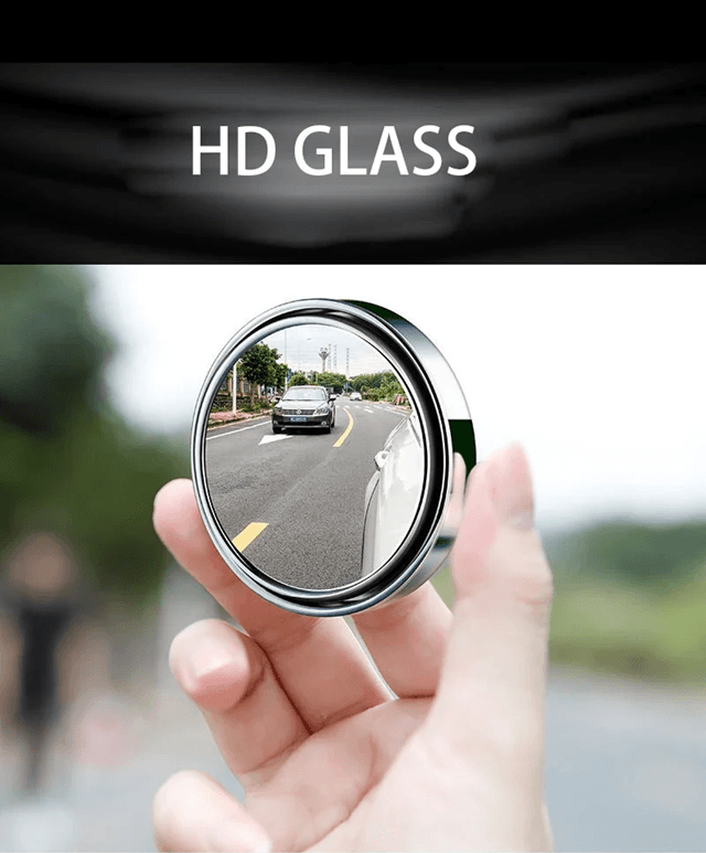 2pcs Adjustable Blind Spot Mirrors  360 WideAngle Convex Rearview Safety Mirrors For Cars 2