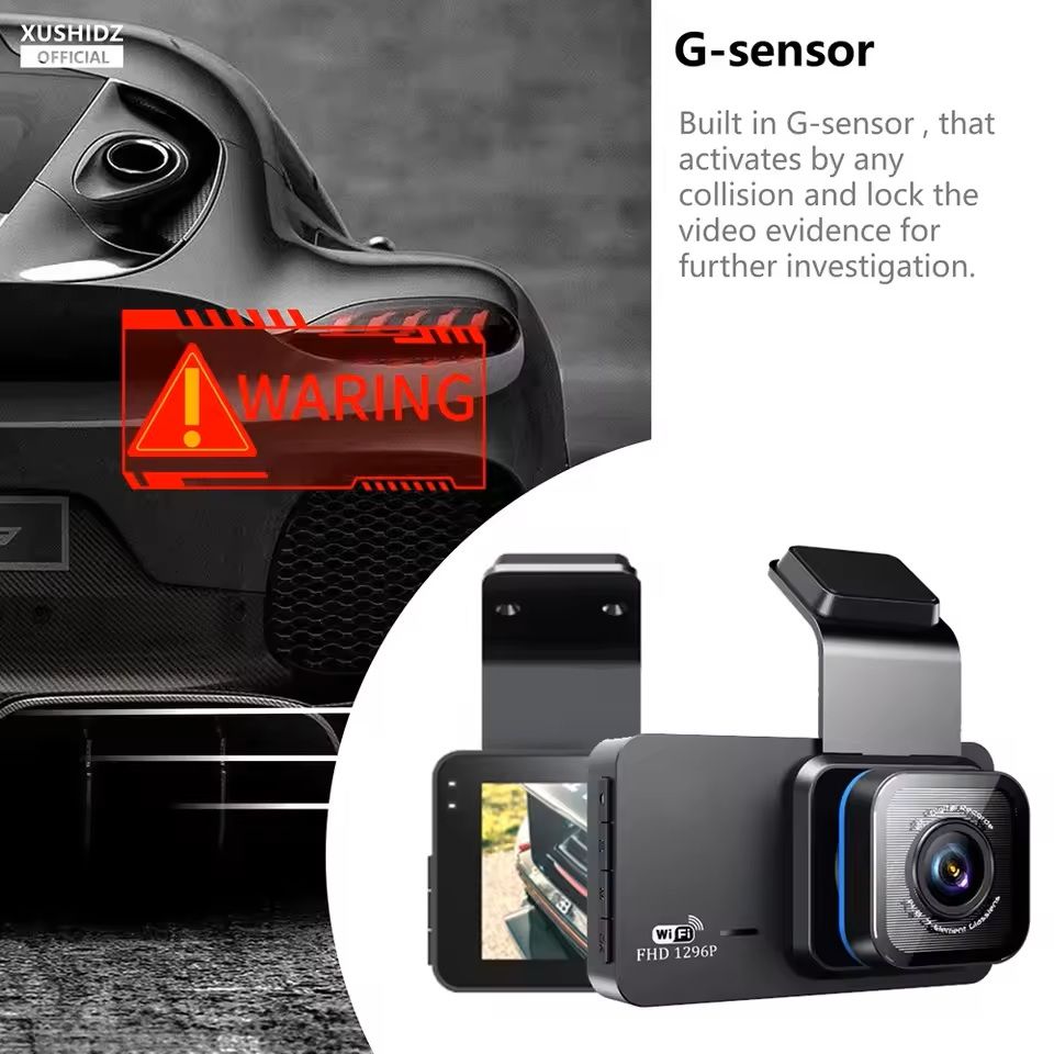 2K WiFi Dash Cam With Parking Monitor And Motion Detection 2