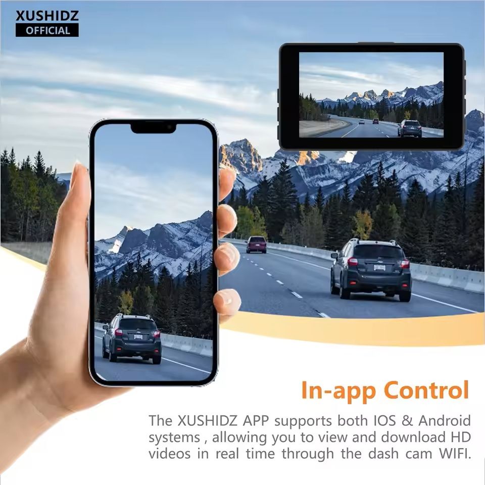 2K WiFi Dash Cam With Parking Monitor And Motion Detection 4