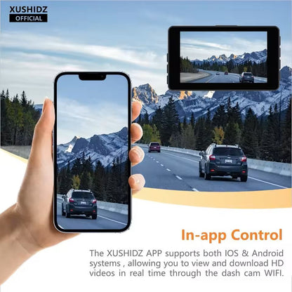 2K WiFi Dash Cam With Parking Monitor And Motion Detection 4