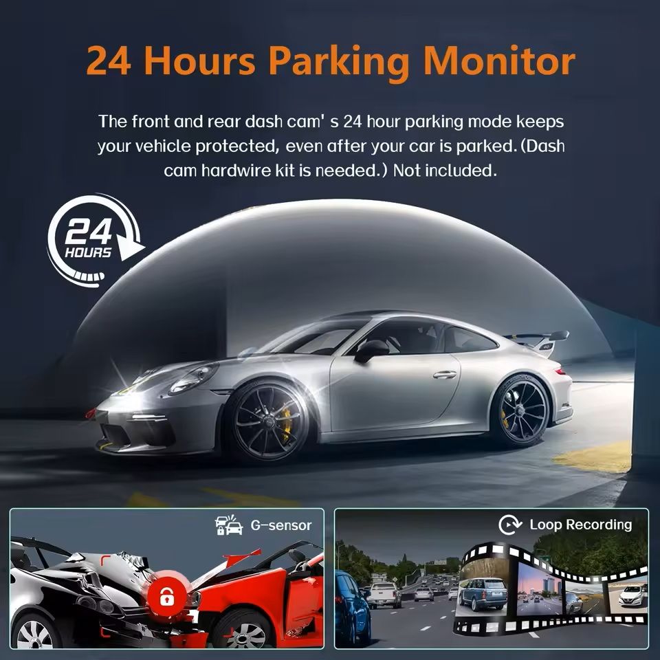 4CH GPS Dashcam Car Camera With WiFi And Night Vision 4
