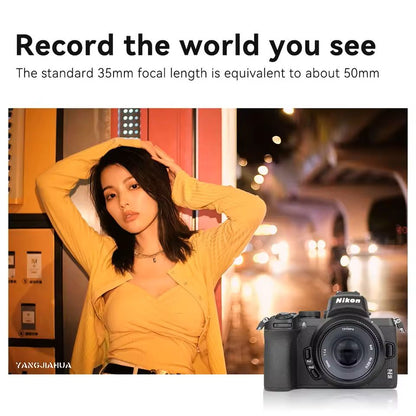 35mm F14 Prime Camera Lens For Sony Fujifilm Nikon Canon Mirrorless 2