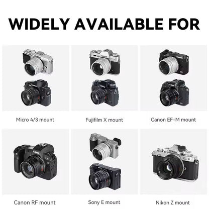 35mm F14 Prime Camera Lens For Sony Fujifilm Nikon Canon Mirrorless 4