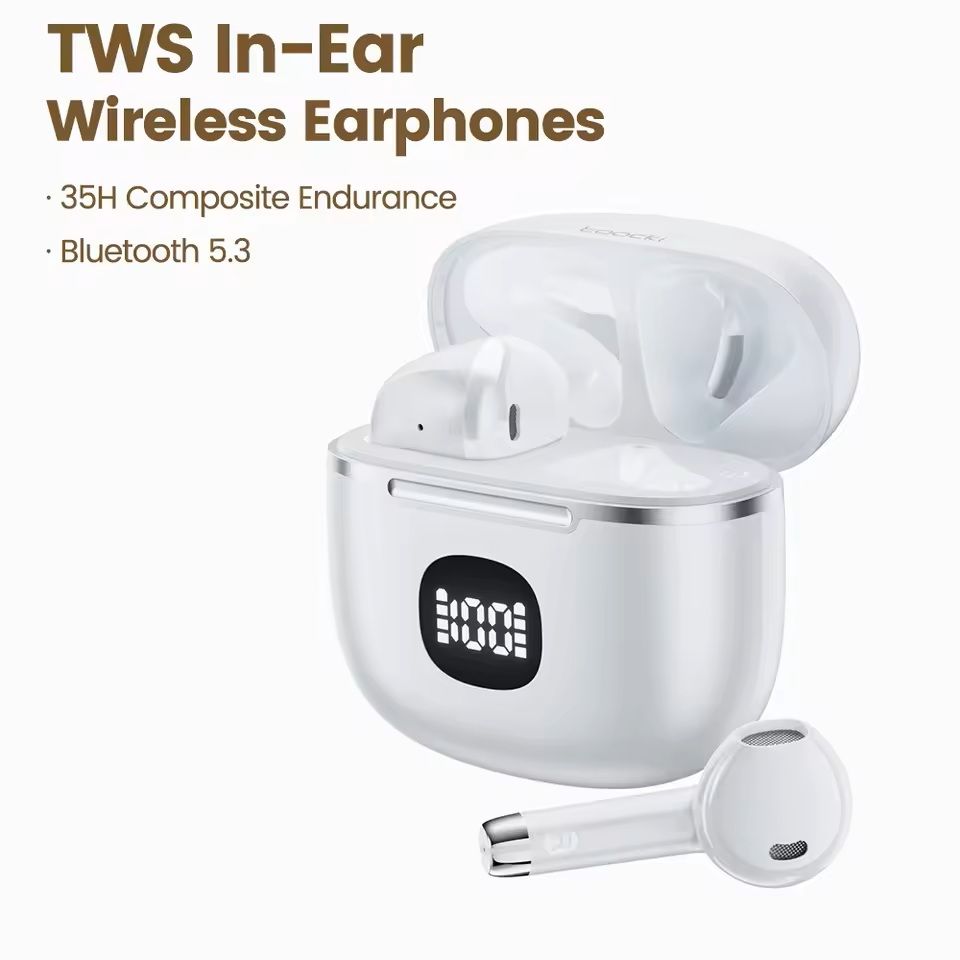 Bluetooth Wireless Earbuds With LED Display And Long Battery Life 7