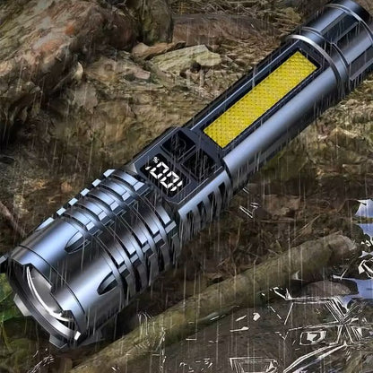 High Power Rechargeable LED Flashlight With Side Light 6