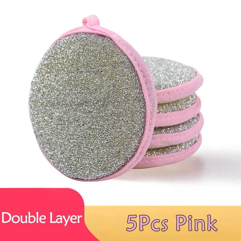 DoubleSided Dishwashing Sponges 5 Pack For Kitchen Cleaning 6