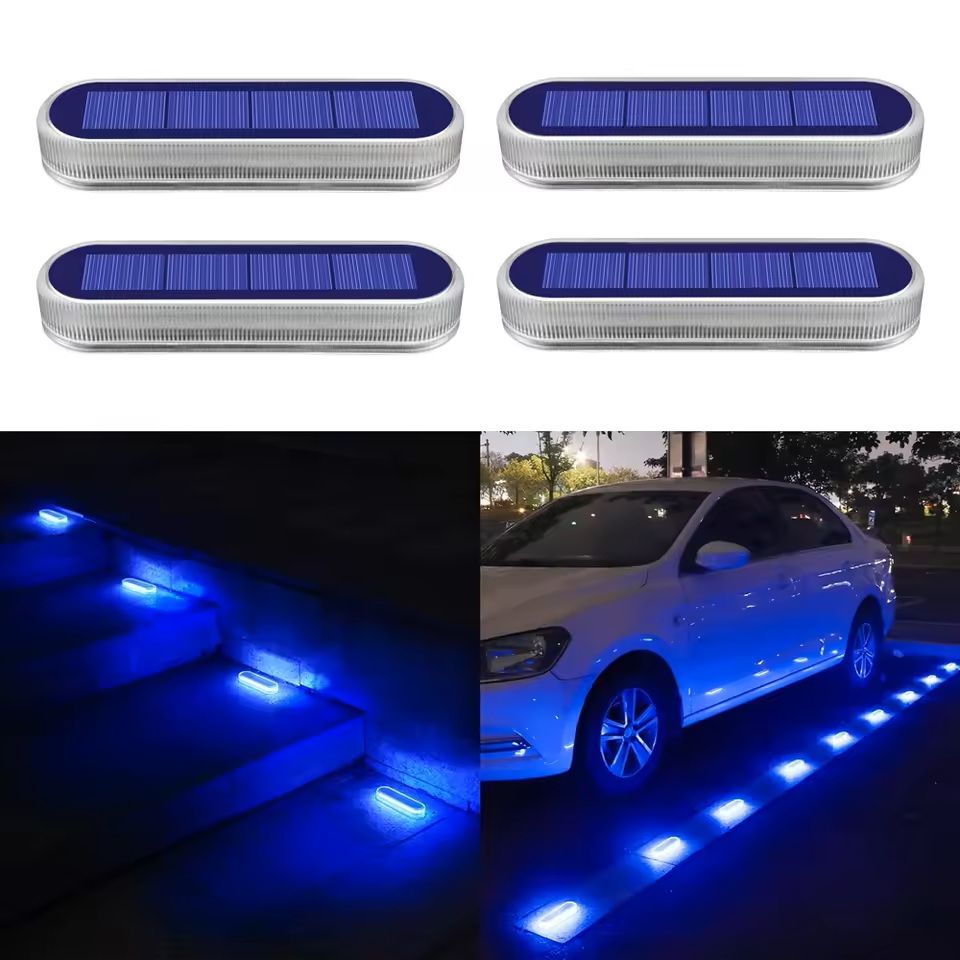 Waterproof Solar LED Step Lights for Outdoor Deck and Driveway