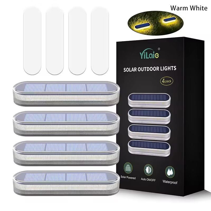 Waterproof Solar LED Step Lights For Outdoor Deck And Driveway 10