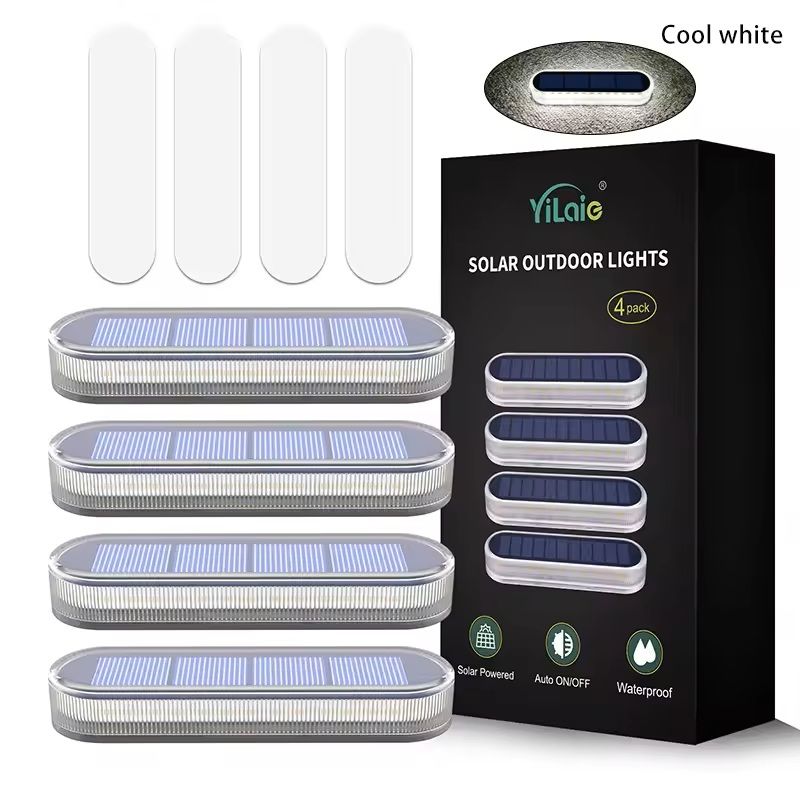 Waterproof Solar LED Step Lights For Outdoor Deck And Driveway 9