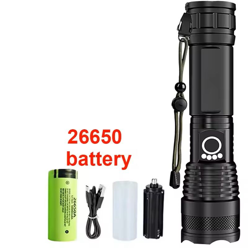 High Power Rechargeable LED Tactical Flashlight 8