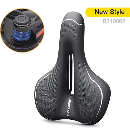 Comfort Bike Saddle With Shock Absorption And Safety Reflector 10