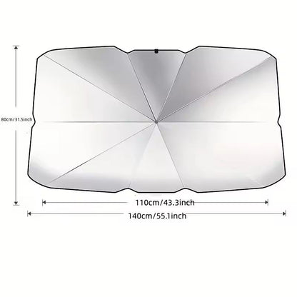 Foldable Car Windshield Umbrella Sunshade For UV And Heat Protection 3