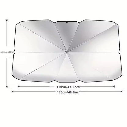 Foldable Car Windshield Umbrella Sunshade For UV And Heat Protection 1