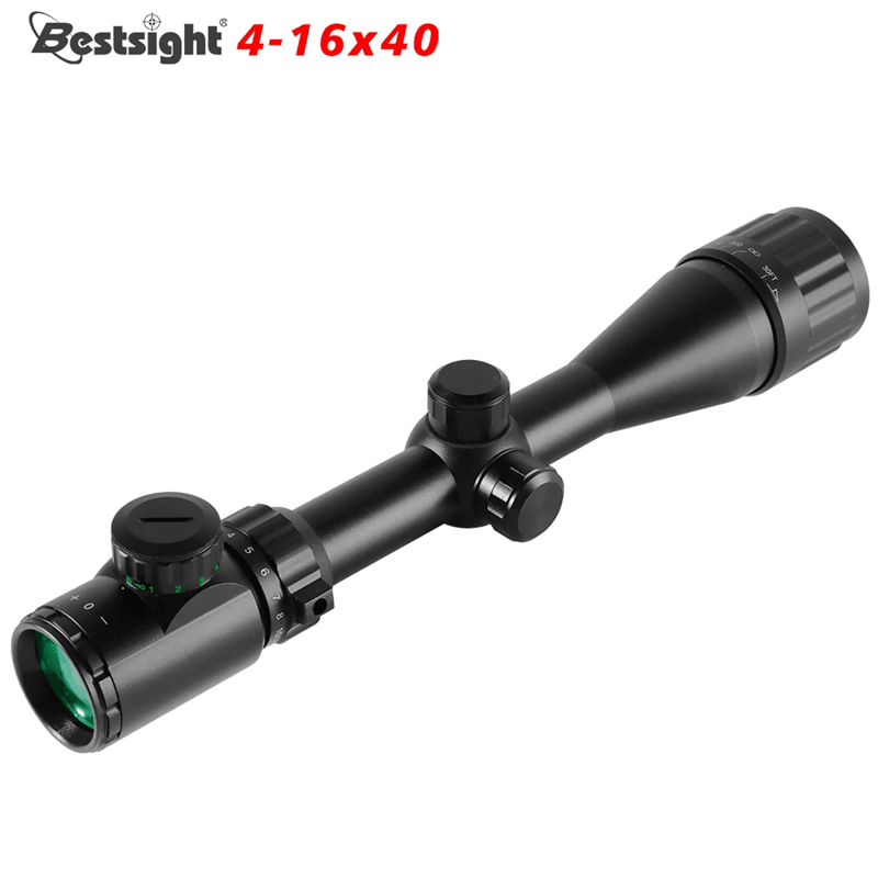 4 16x40 AOE Hunting Rifle Scope with Red Green Illuminated Optics for Airsoft and Sniper Rifles