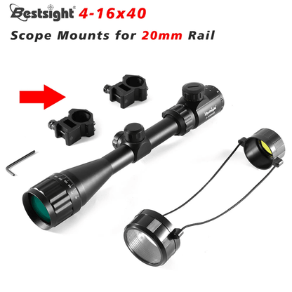 4 16x40 AOE Hunting Rifle Scope With Red Green Illuminated Optics For Airsoft And Sniper Rifles 4