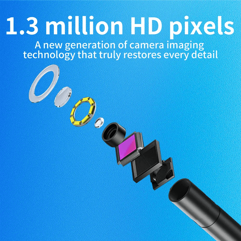 HD Industrial Endoscope Camera For IPhone With Waterproof Inspection Probe For Car And Home Use 3