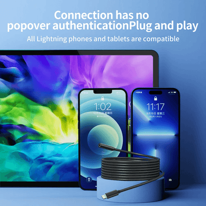 HD Industrial Endoscope Camera For IPhone With Waterproof Inspection Probe For Car And Home Use 5