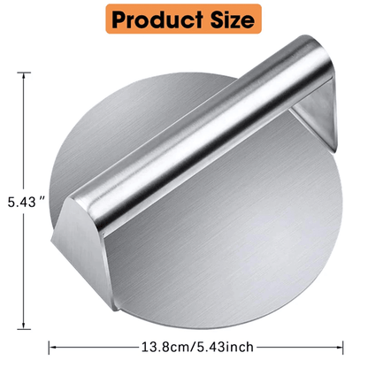 Stainless Steel Smash Burger Press For Griddle And Grill With Easy Grip Handle 1