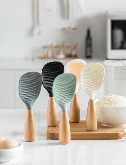High Heat Resistant Silicone Cooking Spoon for Non Stick Cookware