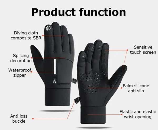 Waterproof Thermal Winter Gloves For Running Cycling And Outdoor Work 1