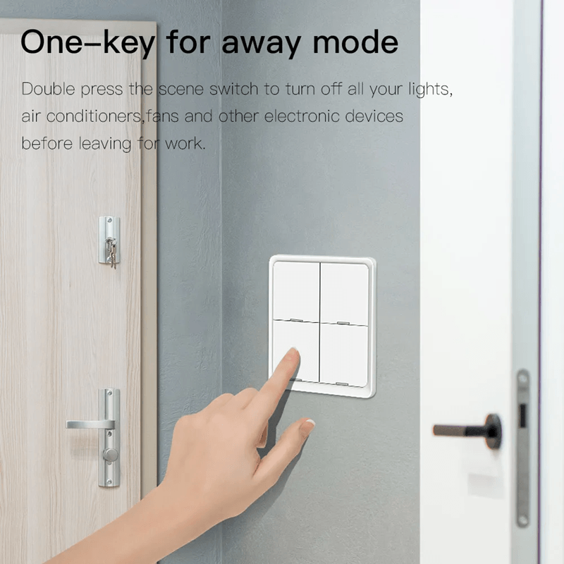 MOES Tuya ZigBee Scene Switch Controller With 4 Gang Wireless Smart Button For Home Automation 5