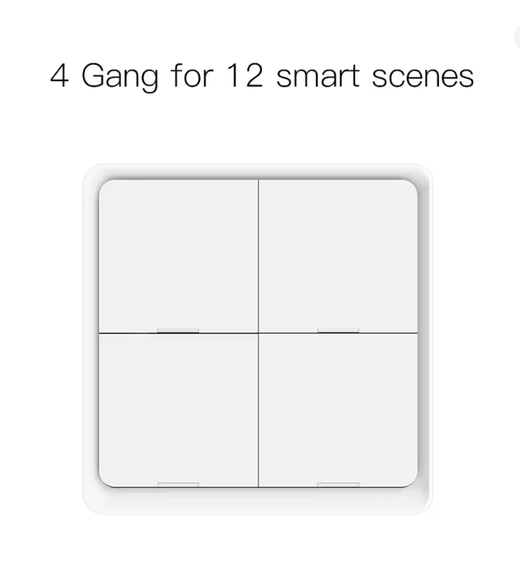 MOES Tuya ZigBee Scene Switch Controller With 4 Gang Wireless Smart Button For Home Automation 11