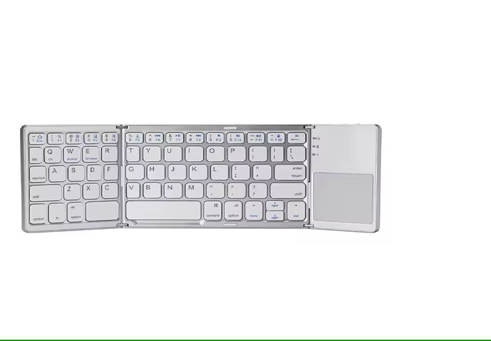 Foldable Wireless Bluetooth Keyboard With Touchpad 7