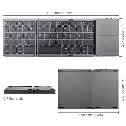 Foldable Wireless Bluetooth Keyboard With Touchpad 5