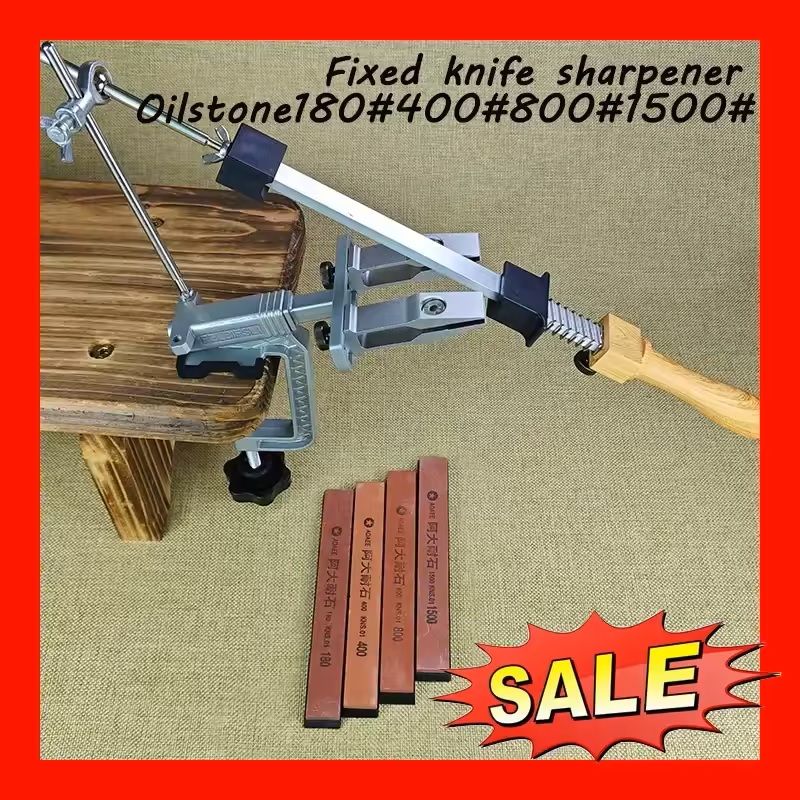 Professional Fixed Knife Sharpener System With Diamond Whetstones 9