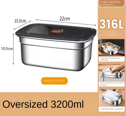 Stainless Steel Leak Proof Bento Lunch Box For Meal Prep And Food Storage 4
