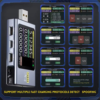 USB Tester Voltmeter And Ammeter With Fast Charge Detection 5