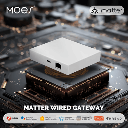 MOES Tuya Zigbee Matter Smart Home Hub with Thread and Voice Assistant Support