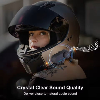 Bluetooth Motorcycle Helmet Intercom Headset With FM And Music Sharing 3