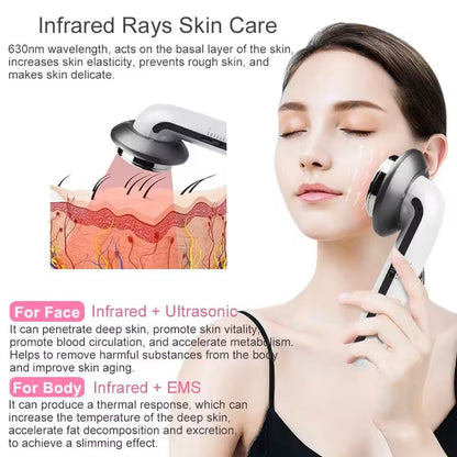 3in1 Ultrasonic Cavitation Body Slimming Massager With EMS And Infrared 3
