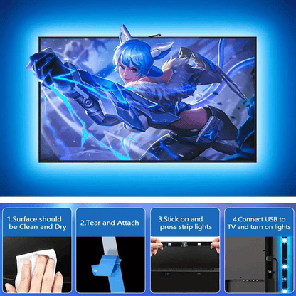 RGBIC LED Strip Light With App Control And Music Sync For TV And Gaming Setup 5