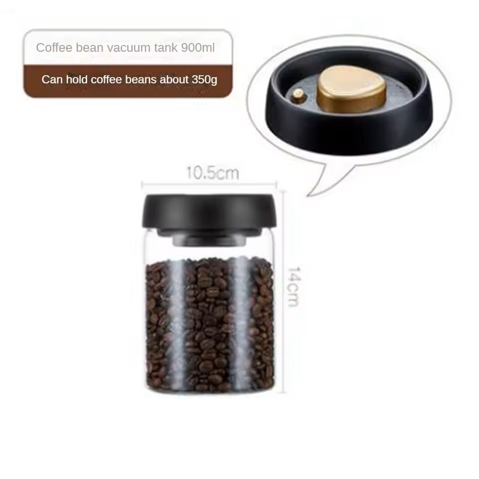 Vacuum Sealed Glass Food Storage Jar With Airtight Lid 6