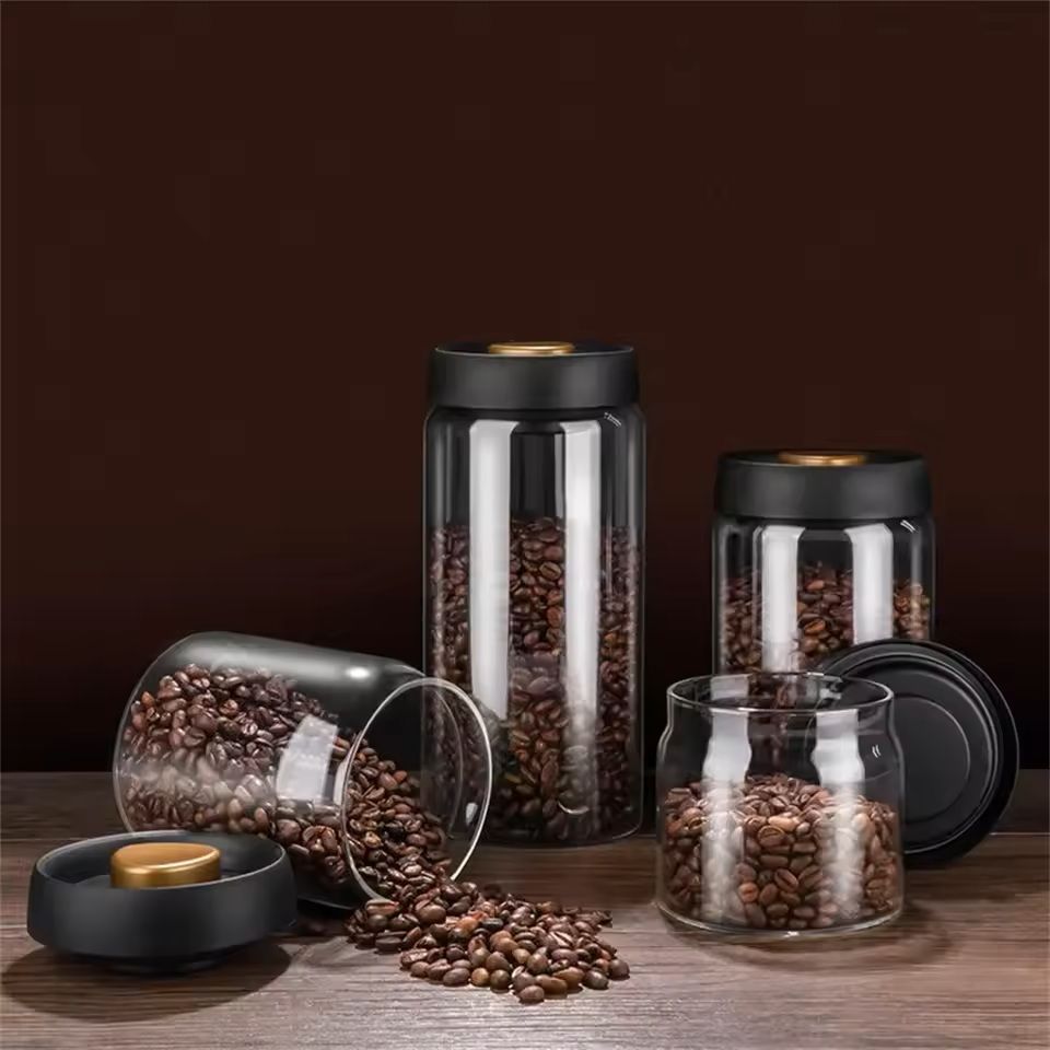Vacuum Sealed Glass Food Storage Jar With Airtight Lid 2